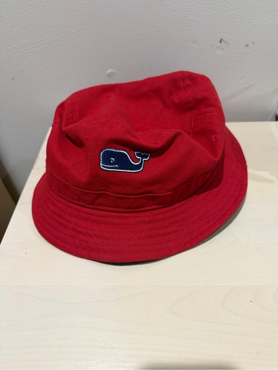 Vineyard Vines Accessories - Head of the Charles Volunteer Vineyard Vines Red Cotton Whale Bucket Hat